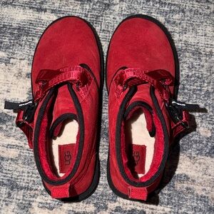 UGG Men’s Vibrant Red and Black Boots